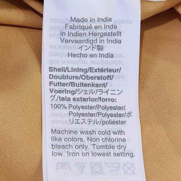 Madewell Peplum Ruffle Front Blouse XS Umber Floral Long Sleeve Cottagecore Boho - Picture 8 of 9